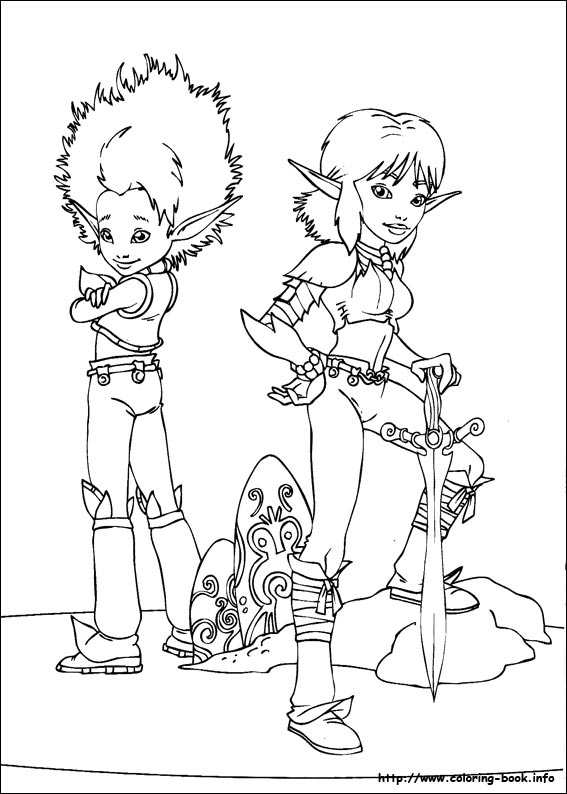 Arthur and the minimoys coloring picture